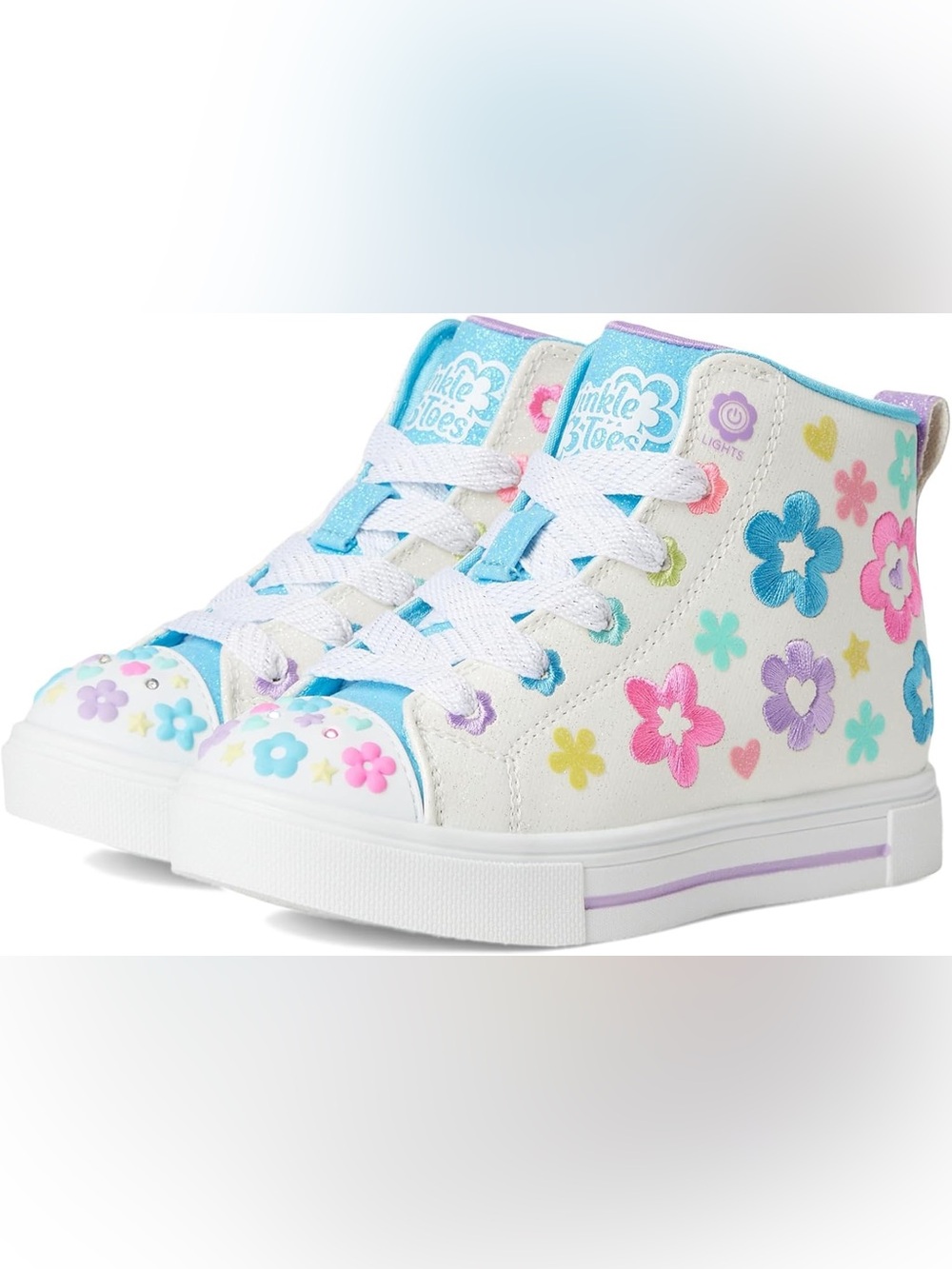 NEW In Box Skechers Girls' Twinkle Sparks-Super Blossom